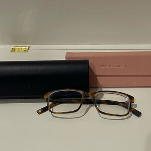 Warby Parker Brady Glasses/Frames and 2 WB cases